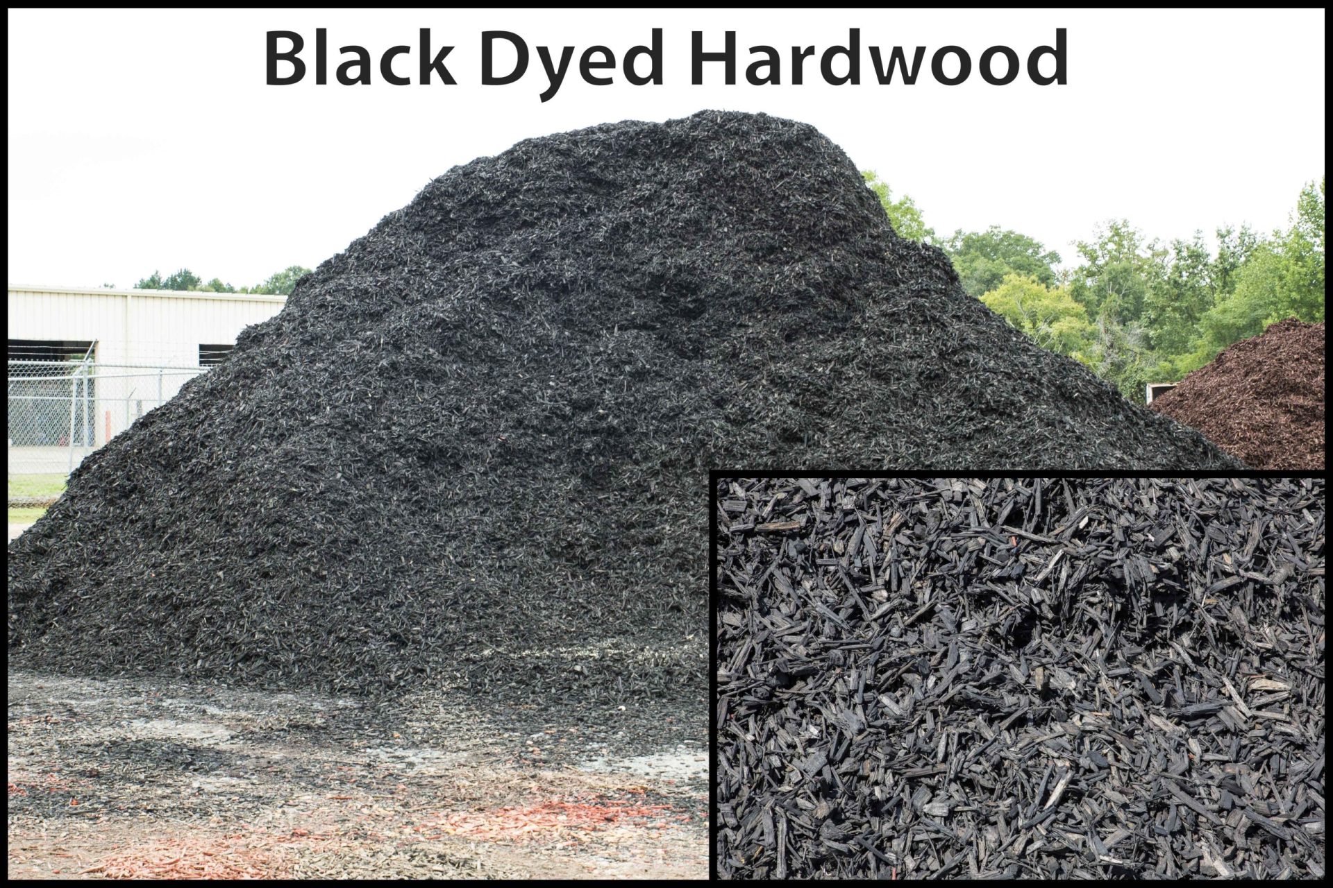 Black dyed hardwood